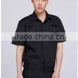 Juqian 2016 Factory Cheap Black Security Shirt Uniform,Customize Short Sleeve Security Guard Uniform Shirts