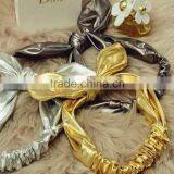 Elastic Headbands,Mental Color Leather Headbands,Ear Headbands thumbnail-1