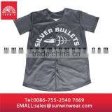 Sublimation Baseball Jersey Custom Baseball Jersey Button Down Baseball Jersey thumbnail-1