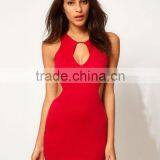 Exclusive Body-Conscious Dress With Cut Out Sides And Bar Detail thumbnail-1