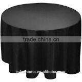 Factory Wholesale Wedding Polyester Round Plain White Black Ivory Table Cloth thumbnail-3