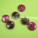 Free Sample Wholesale Newest Fashion 4 Holes Combined Color Polyester Resin Button thumbnail-2