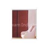 Internal Wavelike Wooden Sliding Door For Wardrobe, Sliding Bedroom Louvered Closet Doors