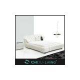 Contempory Leather Bed, Genuine Leather Bed, Leather Bed With Crystals thumbnail-1