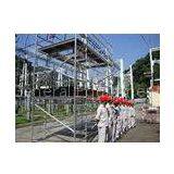 Mobile Aluminium Scaffold Cold Pressed for circuit breaker / Transformer maintenance