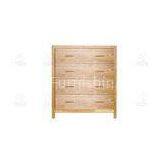 Natural Solid Ash Wood Bedroom Furniture 4 Drawer Cabinet NC Lacquer thumbnail-1