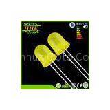 Yellow 10mm LED Diode / LED Light Emitting Diode 10mm , CE & RoHs