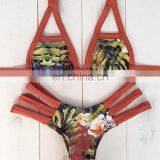 Europe And America Sexy Fashion Printing Bandage Swimming Suit thumbnail-1