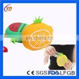 Newest Design Fruit Silicone Coin Purse Coin Wallet as Kid Gifts
