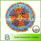 Hot Sell Fancy Desgin Handmade Beaded Button For Garment and Shoes Decoration