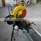 Aluminum and PVC profile single cutting saw