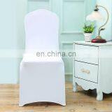 White Stretch Elastic Universal Wedding Hotel Chair Covers for Weddings Party Banquet thumbnail-2