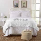 Fashionable Microfiber Cotton Fabric Satin Binding Quilted Down Filled Blanket Custom thumbnail-6