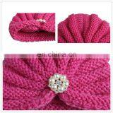 Knitted Winter Baby Hat for Girls Candy Color Bonnet Enfan Baby Beanie Turban Hats Newborn Baby Cap for Boys Accessories thumbnail-6