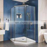 New Fashion Bathroom Glass Shower Screen Sliding Door Stainless Steel Glass Shower thumbnail-5