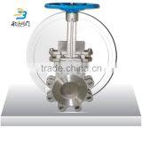 4Inch PN10/16 Worm Operated Stainless Steel 316 Cast Iron Wafer Price Knife Gate Valve thumbnail-6