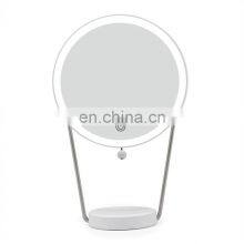 Fashion Modern Style LED Stand and Wall Mirrors With Three Color Light