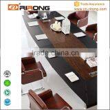 Paer China Leather Wood Veneer Stainless Steel High Top Meeting Table thumbnail-3