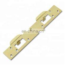 Combo Deadlatch and Deadbolt Door Lock Strike Plate Dual Security Strike