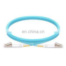 LC UPC to LC UPC Duplex 2.0mm PVC (OFNR) OM4 Multimode Fiber Optic Patchcord Cable