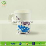 9oz recycled disposable hot drink cup with handle