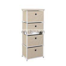 4 Industrial Furniture Chinese Black Style Rattan Lacquer Canvas Chest Of Craft Drawers Cabinet