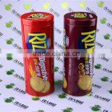 Tea Tin Can Metal Round Box thumbnail-1