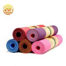 Custom Print Logo Eco Friendly Foldable 6mm TPE Yoga Mat thumbnail-1