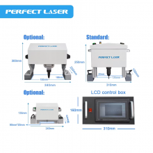 Perfect Laser Small Handheld Aluminium Stainless Steel Mild Copper Carbon Nameplates LCD Pneumatic Dot Peen Marking Machine thumbnail-3