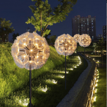 Led Umbrella-shaped Dandelion Lights, Landscape Lawn Lights for Gardens, Fiber Optic Reed Landscape Lights for Outdoor Squares and Courtyards thumbnail-1