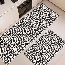 Classic White and Black Style Anti-Fatigue Rugs Kitchen Anti-Fatigue Mat thumbnail-5
