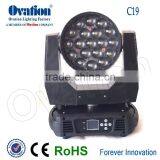 Top Selling Products 2015 19PCS Zoom Beam Moving Head Lighting Guangzhou