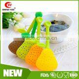 Unique Pear Shaped Design Safe Use Silicone Tea Dipper Infuser for Household