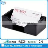Black Personalized PU Leather High Level Business Card Holder