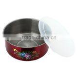 Factory Indan Kitcheware Colorful Stainless Steel Food Containers Set With Lid thumbnail-6