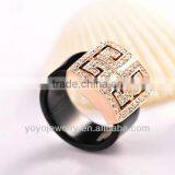 Light Weight Finger Ring for Men Crystal Acrylic Ring Jewelry thumbnail-3