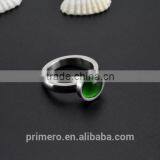 Natural Tiger Eye Stainless Steel Opal Stone Finger Ring Women Ring Bijoux Fashion thumbnail-4