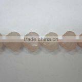 Chinese Rose Quartz Carved Leave thumbnail-1