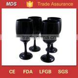 Wholesales Clear Wine Glass With Silver Rim thumbnail-3