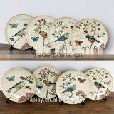 Japanese and Chinese Style Ceramic Tableware Underglaze Color Plate Saucer Quality Wind Creative Dish Deep thumbnail-1