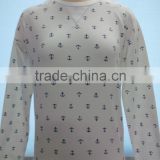 ladies baby french terry top