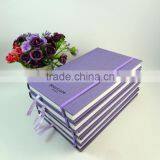 hotel promotional A5 purple thermo pu elastic band notebook