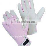 Natural goat grain leather working glove