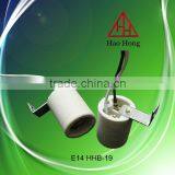 HAO HONG Hot Sale E14 Electrical Wiring Copper Lamp Holder With Bracket