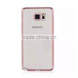 Wholesale Luxury Ultra Thin Transparent Soft Chrome Electroplating TPU Case for Samsung Galaxy Note 5 thumbnail-6