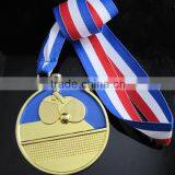 2015 Handmade Medal With Ribbon / Badminton Metal Sport Medal