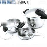 Long Bakelite Handle Cookware Set Suitable to Gas-oven & Induction Cooker ASA22cm 4L+6L
