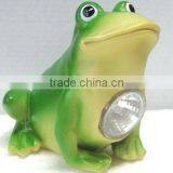 Polyresin Solar Light for Frog Garden Decoration