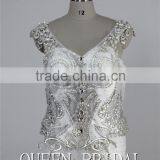 Real Sample Mermaid Heavy Beaded Plus Size Wedding Dress Crystal Embroidery thumbnail-5