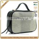 CSS1496-002 2016 Latest Lady Metal Genuine Leather Lizard Grain Embossed Cross Body Purse Mini Handbags thumbnail-1